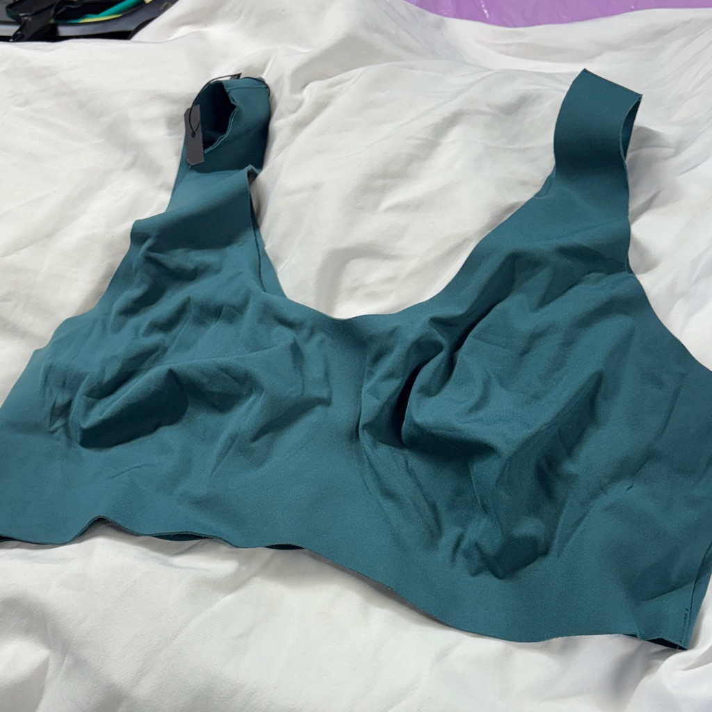 Knix Teal Wireless Scoop Bralette Pull Over Sports Bra Xxl
